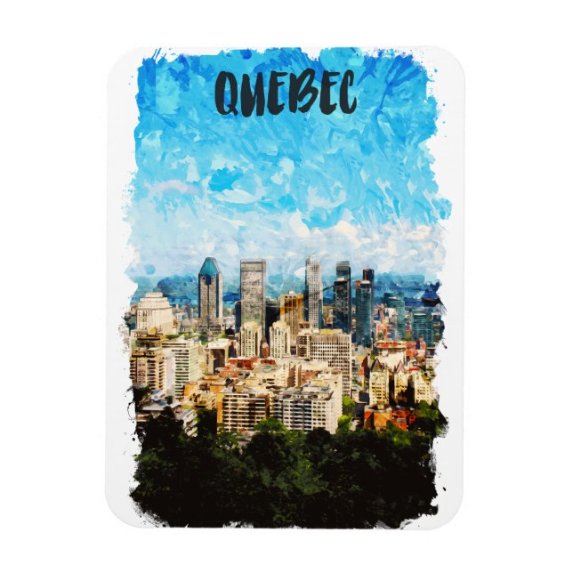Magnet Flexible Cityscape Québec Canada (Vertical)