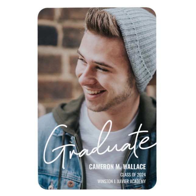 Magnet Flexible Classe de photo masculine moderne 2024 (Vertical)