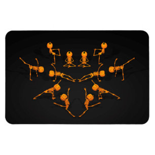 Magnet Flexible Classe de Yoga d'Halloween