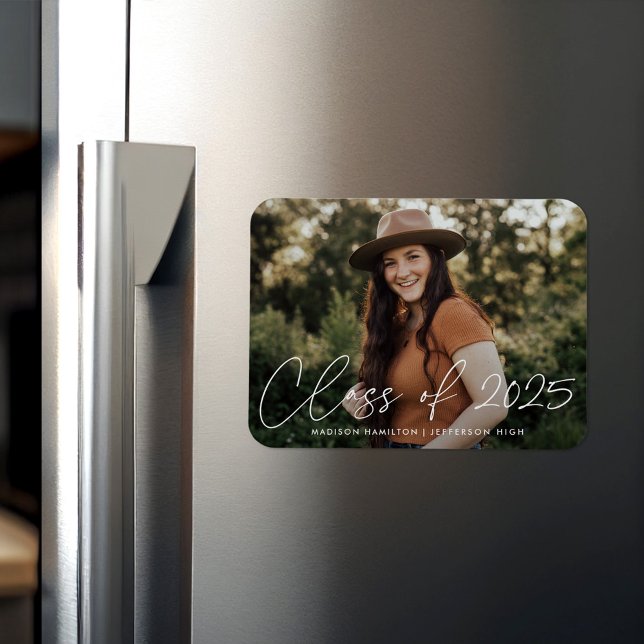 Magnet Flexible Classe moderne de 2026 Diplômé(e) écriture blanche (Créateur téléchargé)