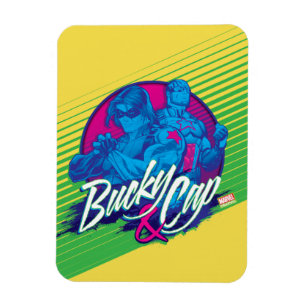 Magnet Flexible Classiques des Avengers Graphisme néon de Bucky