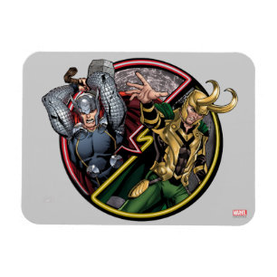 Magnet Flexible Classiques des Avengers Thor contre Loki