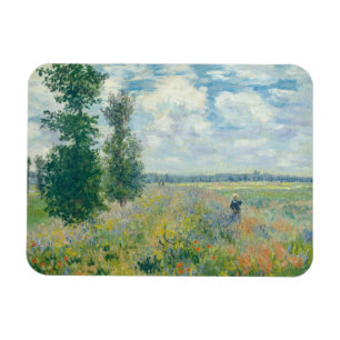 Magnet Flexible Claude Monet - Champs de coquelicots près d'Argent