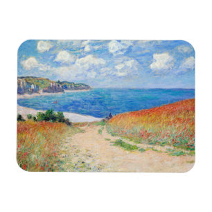 Magnet Flexible Claude Monet - Chemin dans les champs de blé à Pou