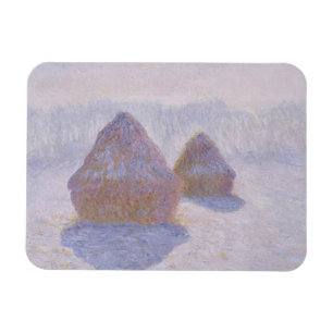 Magnet Flexible Claude Monet   Effet des piles de Haystacks de nei