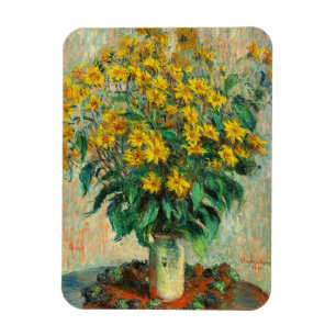 Magnet Flexible Claude Monet - Fleurs d'artichauts de Jérusalem