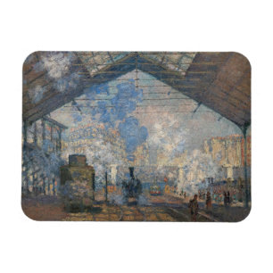 Magnet Flexible Claude Monet - Gare Saint-Lazare Vue extérieure