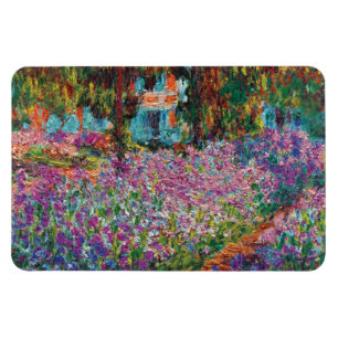 Magnet Flexible Claude Monet - iris en beaux-arts du jardin de