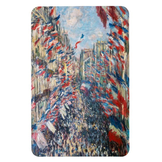 Magnet Flexible Claude Monet - La Rue Montorgueil - Paris (Vertical)
