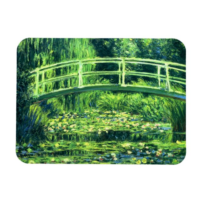 Magnet Flexible Claude Monet : Pont sur un étang de nappes phréati (Horizontal)