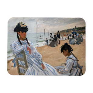 Magnet Flexible Claude Monet - Sur la plage à Trouville