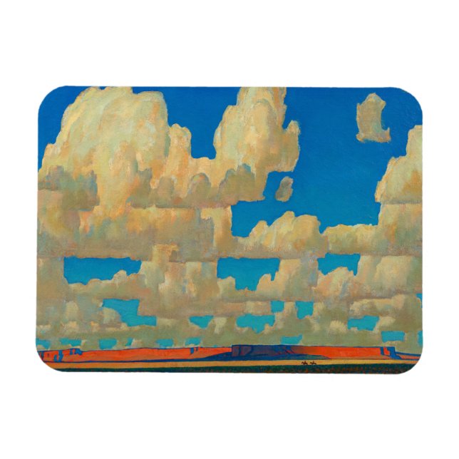 Magnet Flexible Cloud World par Maynard Dixon (Horizontal)