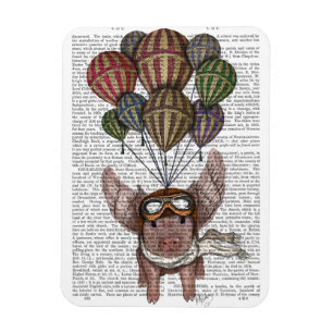 Magnet Flexible Cochon en flammes