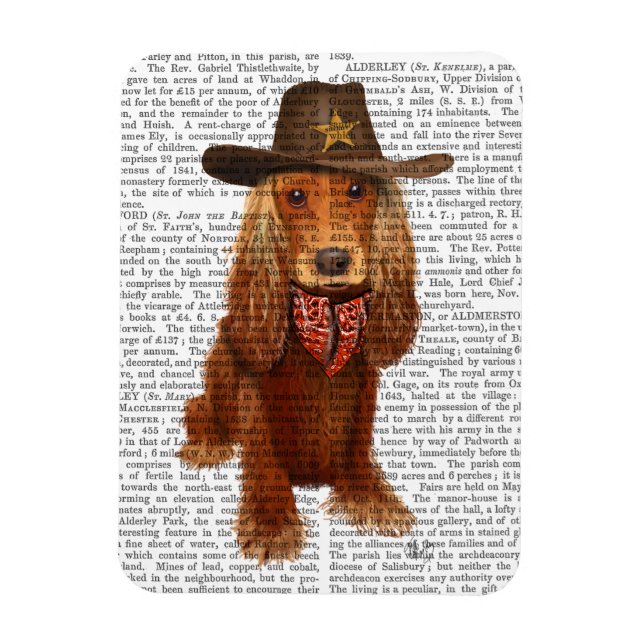Magnet Flexible Cocker Spaniel Cowboy 2 (Vertical)