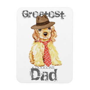 Magnet Flexible Cocker Spaniel Heart Papa