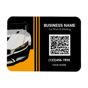 Magnet Flexible Code QR de detailing et lavage de voiture