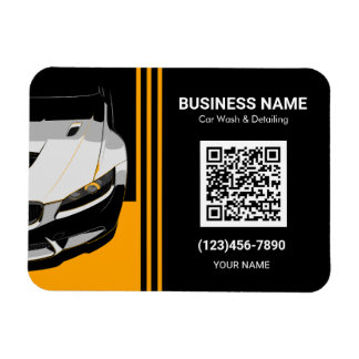 Magnet Flexible Code QR de detailing et lavage de voiture
