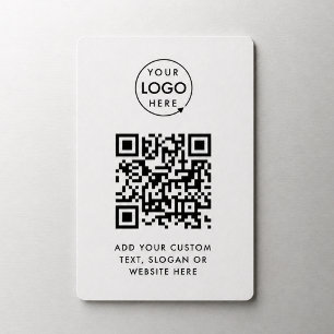 Magnet Flexible Code QR   Logo d'entreprise Professionnel Simple B