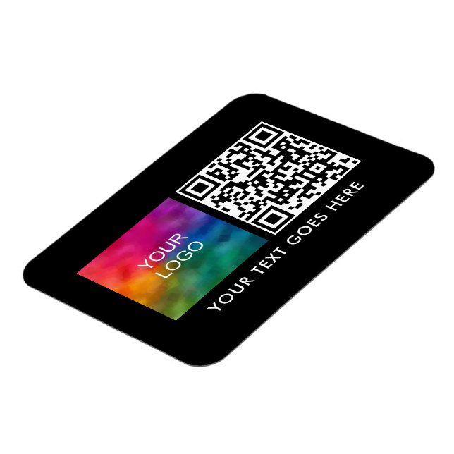 Magnet Flexible Code QR personnalisé Code-barres Nom du texte du l (Côté Gauche)