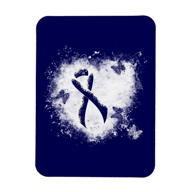 Magnet Flexible Coeur de gravité bleu foncé (Vertical)