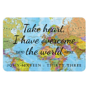 Magnet Flexible Coeur, j'ai surmonté le monde.