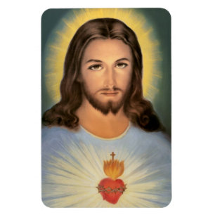 Magnet Flexible Coeur sacré d'aimant de Jésus Flexi