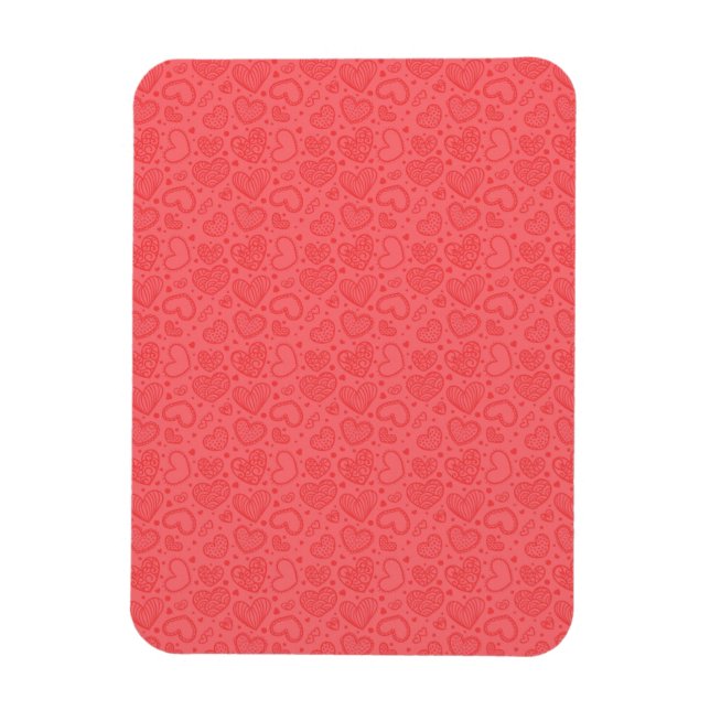 Magnet Flexible Coeurs Aimant Rouge (Vertical)