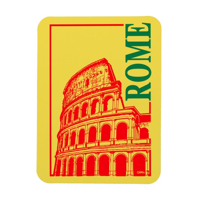 Magnet Flexible Colisée de Rome, Italie (Vertical)