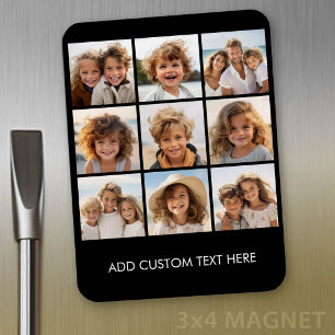 Magnet Flexible Collage de photo d'Instagram avec 9 photos