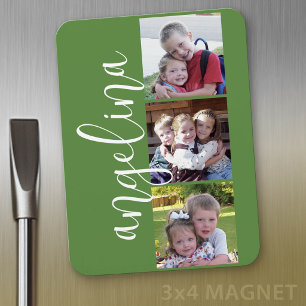 Magnet Flexible Collage de photos Instagram tendance à monogramme