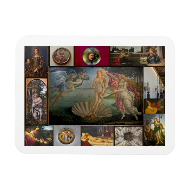 Magnet Flexible Collage Galerie Uffizi (Horizontal)