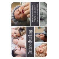 Collage photo de bébé Faire-part de naissance Prés