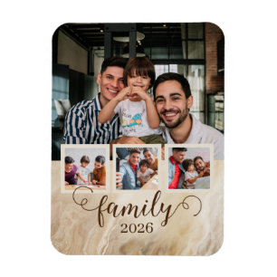 Magnet Flexible Collage photo de famille 4 