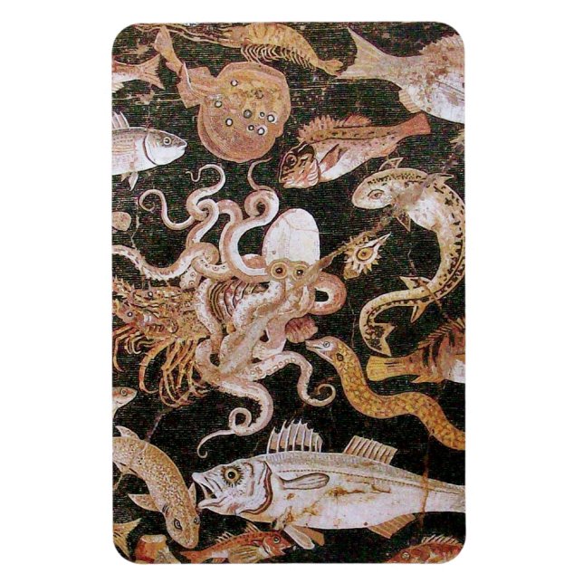 MAGNET FLEXIBLE COLLECTE POMPEII / OCÉAN - SCÈNE DE VIE MARINE (Vertical)