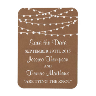 Magnet Flexible Collection de Mariages Rustic Kraft