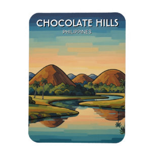 Magnet Flexible Collines de chocolat Bohol Philippines Voyage