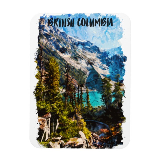 Magnet Flexible Colombie-Britannique Canada Mountain View (Vertical)