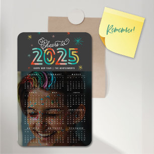 Magnet Flexible Colorful Cheers to 2023 Calendrier photo de Nouvel