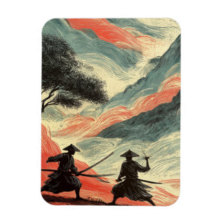 MAGNET FLEXIBLE COMBAT DE SAMOURAÏ