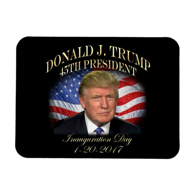 Magnet Flexible Commémoration de l'investiture du président Donald (Horizontal)