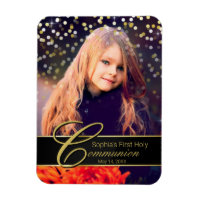 Communion Photo Elegant Gold Typography Parties sc