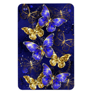 Magnet Flexible Composition avec papillons Sapphire