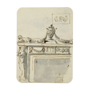 Magnet Flexible Conception esquissée pour une cheminée (stylo et e