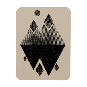 Magnet Flexible Conception inspirée scandinave de triangle
