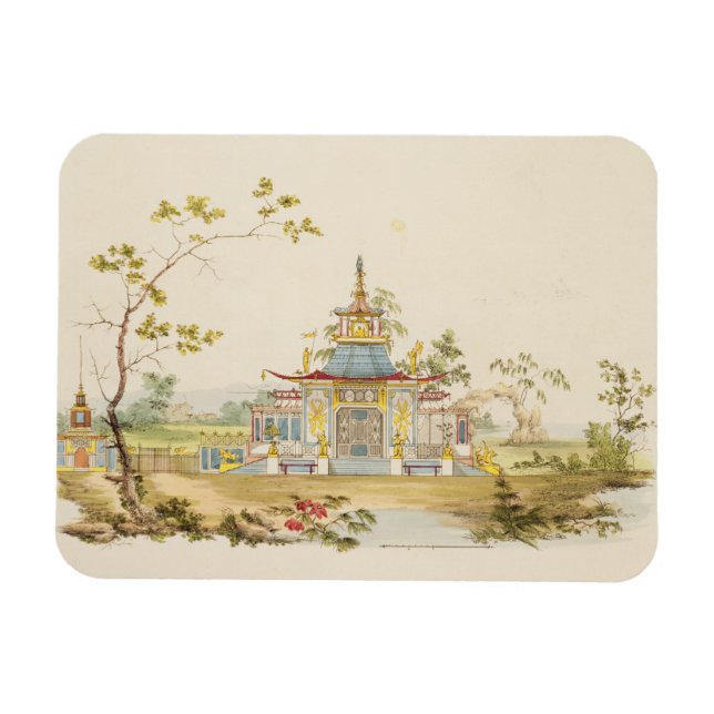 Magnet Flexible Conception pour un temple chinois, vers 1810 (styl (Horizontal)