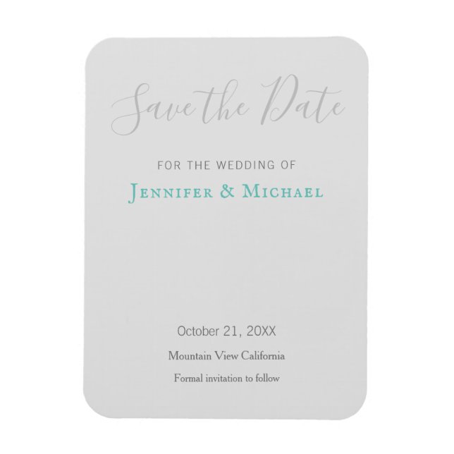 Magnet Flexible Conception professionnelle de mariage moderne, enr (Vertical)