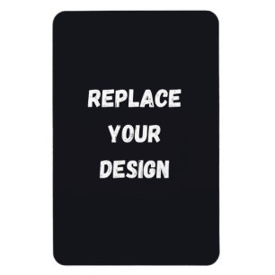 Magnet Flexible Conception simple noire personnalisée Ajouter une