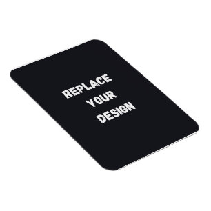 Magnet Flexible Conception simple noire personnalisée Ajouter une