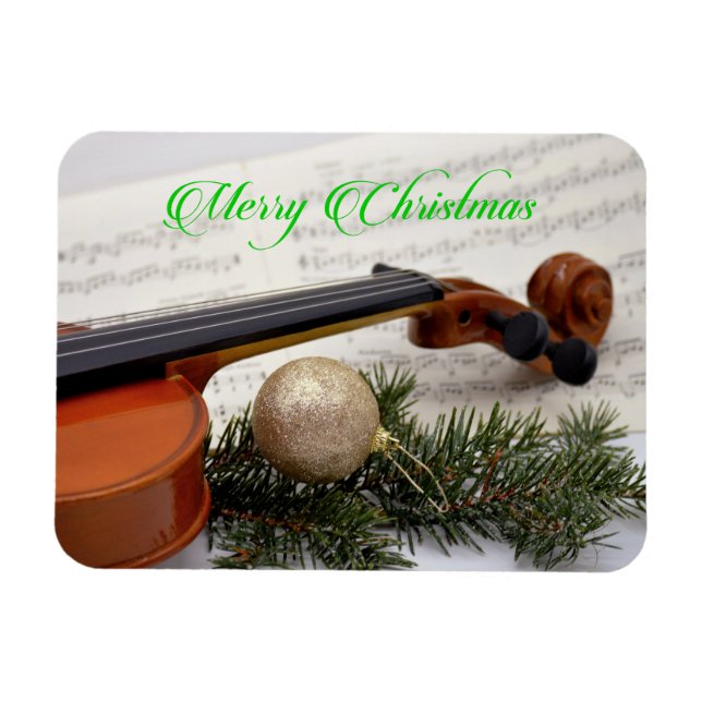 Magnet Flexible Concert de Noël de violon (Horizontal)