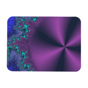 Magnet Flexible Cône Métallique Violet Avec Mousse Aqua Abstrait